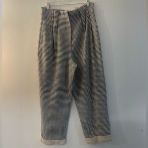 Zara Women’s Plaid straight Pants (new with tags)